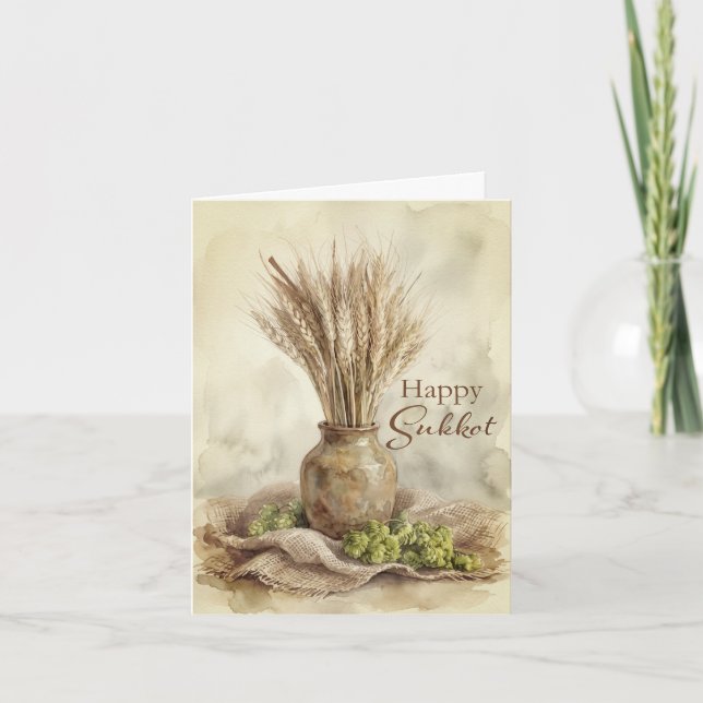 Carte Joyeux Blé de Souccot (Devant)