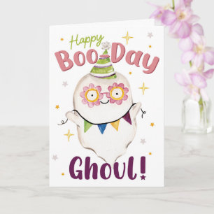 Carte Joyeux Boo-Day Ghoul – Gentil Fantôme Halloween