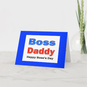 Carte Joyeux Boss's Day Boss Papa