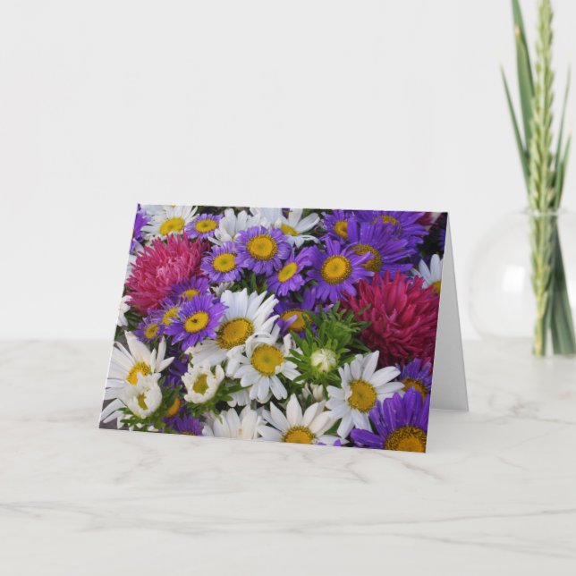 Carte Joyeux Bouquet d'anniversaire (Devant)