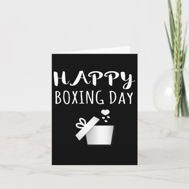 Carte Joyeux Boxing Day Chemise Noël Fêtes Tee (Devant)