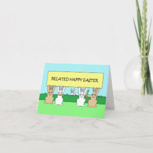 Carte Joyeux Bunnies de Pâques
