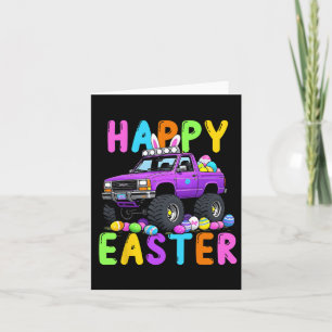 Carte Joyeux Bunny de Pâques Monter Camion Drôle folie