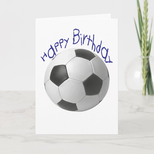 Carte Joyeux cadeau d'anniversaire de football (Devant)