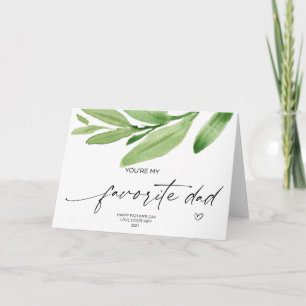 Carte Joyeux cadeau de papa préféré de Fête des pères po