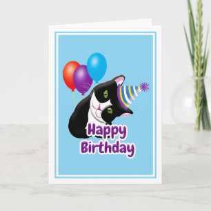 Carte Joyeux Chat d'anniversaire