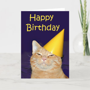 Carte Joyeux chat Joyeux anniversaire