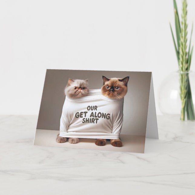 Carte Joyeux chats d'anniversaire pour Frère (Devant)