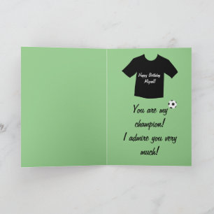 Carte Joyeux chien d'anniversaire amour football
