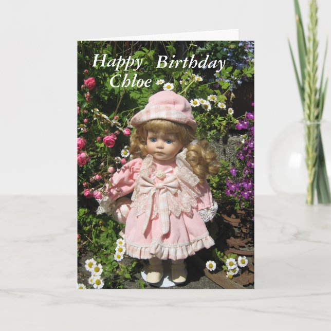 Carte Joyeux Chloe d'anniversaire (Devant)