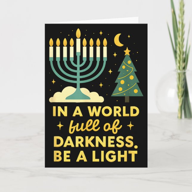 Carte Joyeux Chrismukkah Joyeux Noël Joyeux Hanoukka J (Devant)