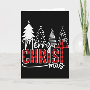 Carte Joyeux Christ Mas chrétien Noël Jésus-Christm
