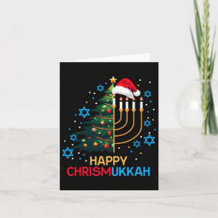 Carte Joyeux Christmukkah Joyeux Noël Hanoukka juif