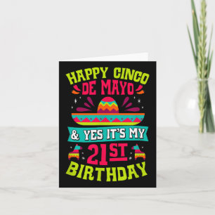 Carte Joyeux Cinco De Mayo Et Oui C'Est Mon 21E Annivers