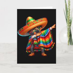 Carte Joyeux cinco de mayo garçon qui dabbe homme mexica