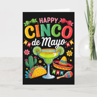 Carte Joyeux cinq mai fiesta mexicaine fête hommes femme
