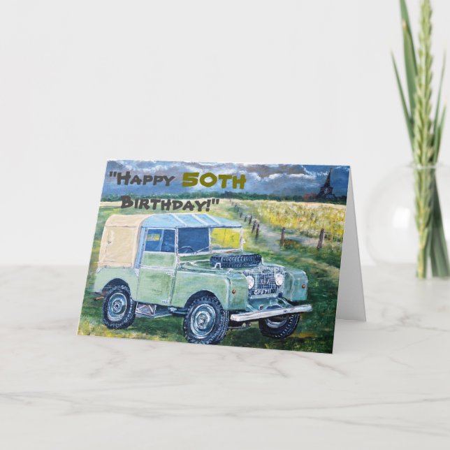 Carte "Joyeux cinquantième anniversaire ! " (Devant)