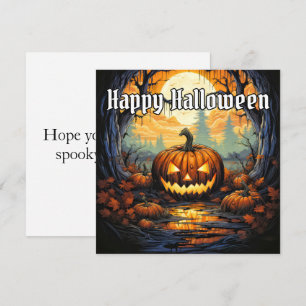 Carte Joyeux Citrouille d'Halloween