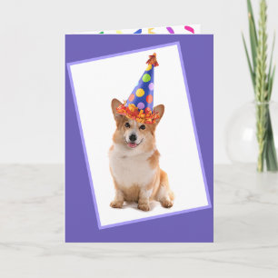 Carte Joyeux Corgi anniversaire
