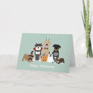 Carte Joyeux Costumes Éffrayants pour animaux de compagn