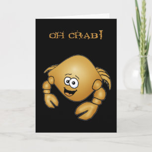 Cartes De Vœux Crabe Drole Zazzle Fr