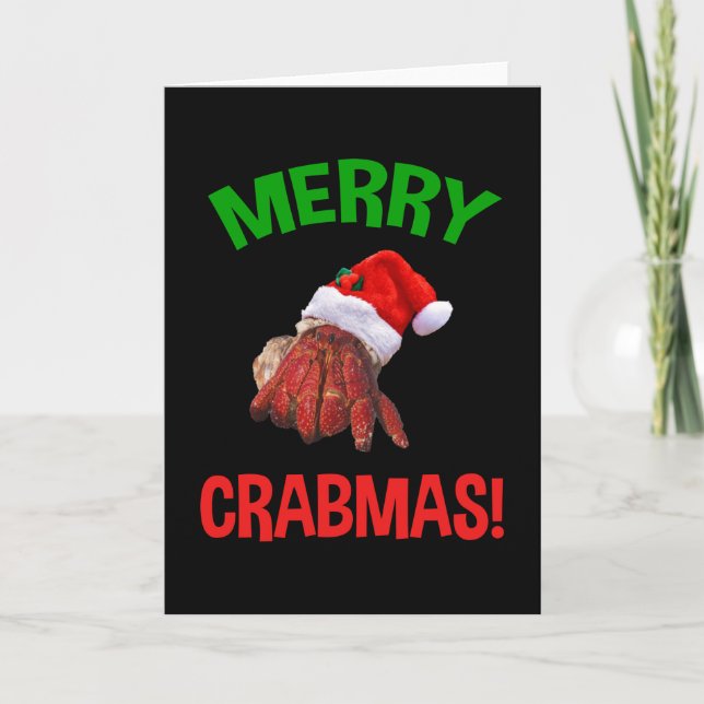 Carte Joyeux Crabyël ! Cadeau drôle de Noël pour amateur (Devant)