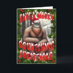 Carte Joyeux crampons<br><div class="desc">Noël très joyeux de Père Noël Squatch</div>