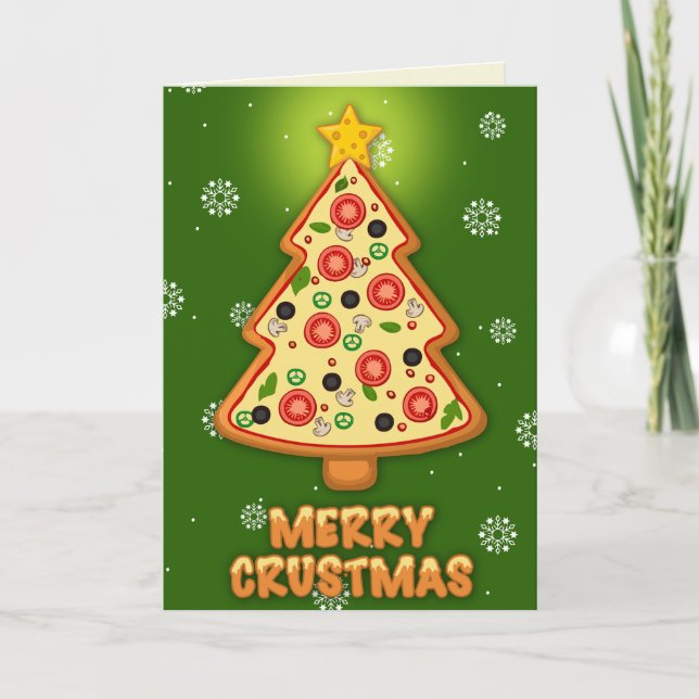 Carte Joyeux Crustmas Drôle de Noël (Devant)