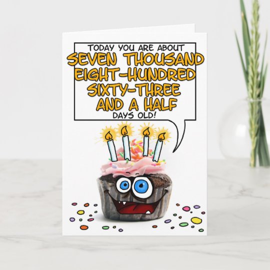 Carte Joyeux Cupcake D Anniversaire 21 Ans Zazzle Fr