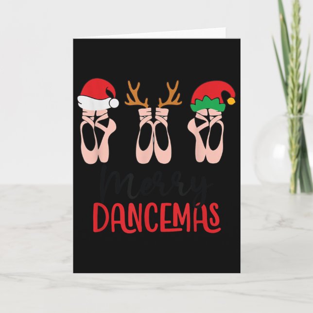 Carte Joyeux Dancemas Professeur de Danse de Ballet Noël (Devant)