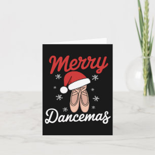 Carte Joyeux danseurs de ballet enseignant Noël Dan