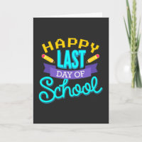 Joyeux Dernier Jour D'École Étudiant D'Été