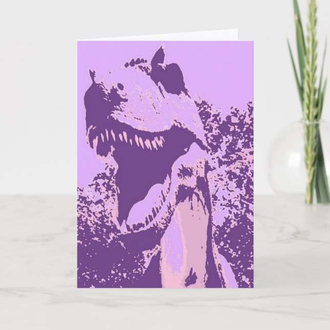 Carte Joyeux Dinosaur d'anniversaire (Devant)