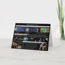 Joyeux Dinosaure Day sur le calendrier cosmique !