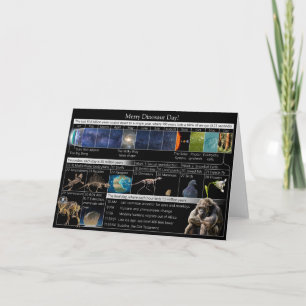 Carte Joyeux Dinosaure Day sur le calendrier cosmique !