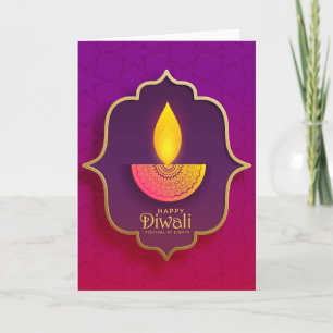 Carte Joyeux Diwali Deepawali Indian Festival of Lights