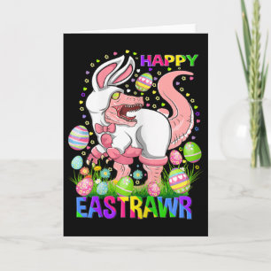 Carte Joyeux Eastrawr Drôle T Rex Jour de Pâques Dinosau
