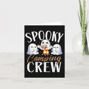 Carte Joyeux équipage de camping Éffrayant Halloween Cam