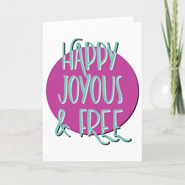 Carte Joyeux et Slogan gratuit Anniversaire (Devant)