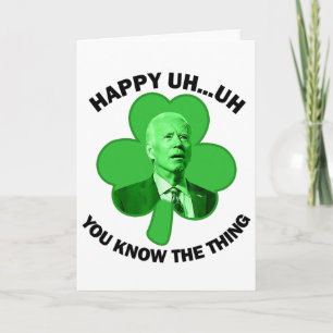 Carte Joyeux Euh Vous Connaissez La Chose Joe Biden Trèf