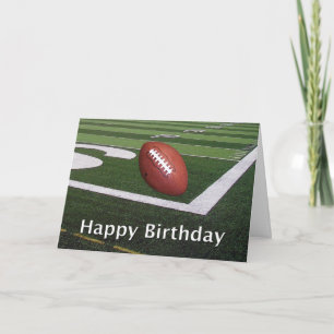 Carte Joyeux Fanatique de football d'anniversaire