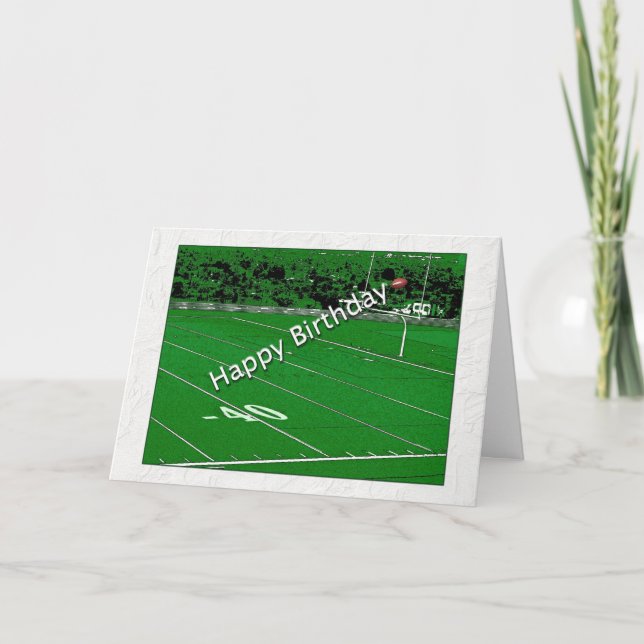 Carte Joyeux Fanatique de football d'anniversaire (Devant)