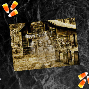 Carte Joyeux fantômes Éffrayants