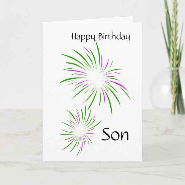 Carte Joyeux Fils d'anniversaire (Devant)