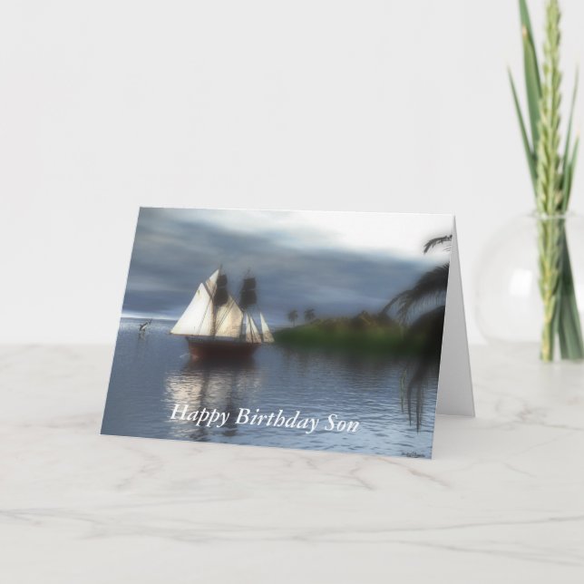 Carte Joyeux Fils d'anniversaire (Devant)