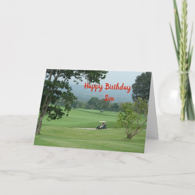 Carte Joyeux Fils d'anniversaire (Devant)