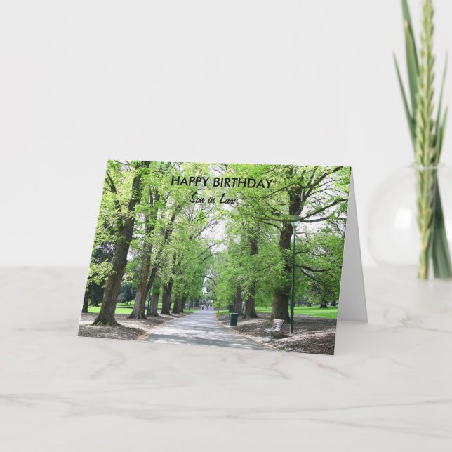 Carte Joyeux Fils d'anniversaire en droit (Devant)