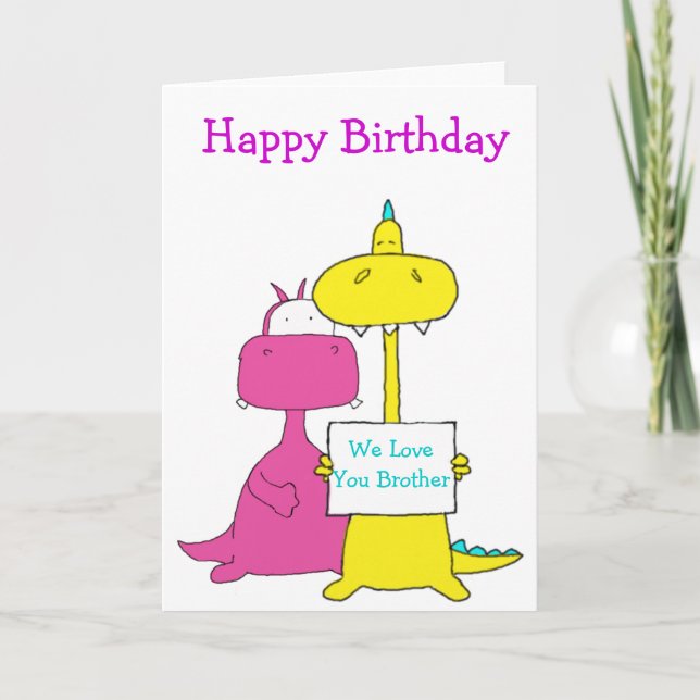 Carte Joyeux frère d'anniversaire (Devant)