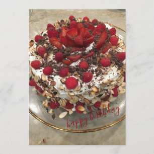 Carte Joyeux gâteau Berry Birthday