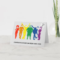 Joyeux Gay Pride Félicitations pour votre Coming O